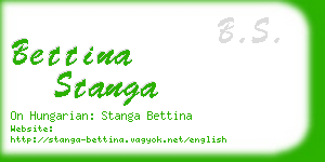 bettina stanga business card